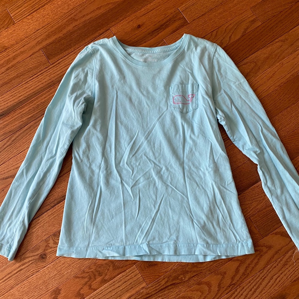 Turquoise vineyard vines long sleeve